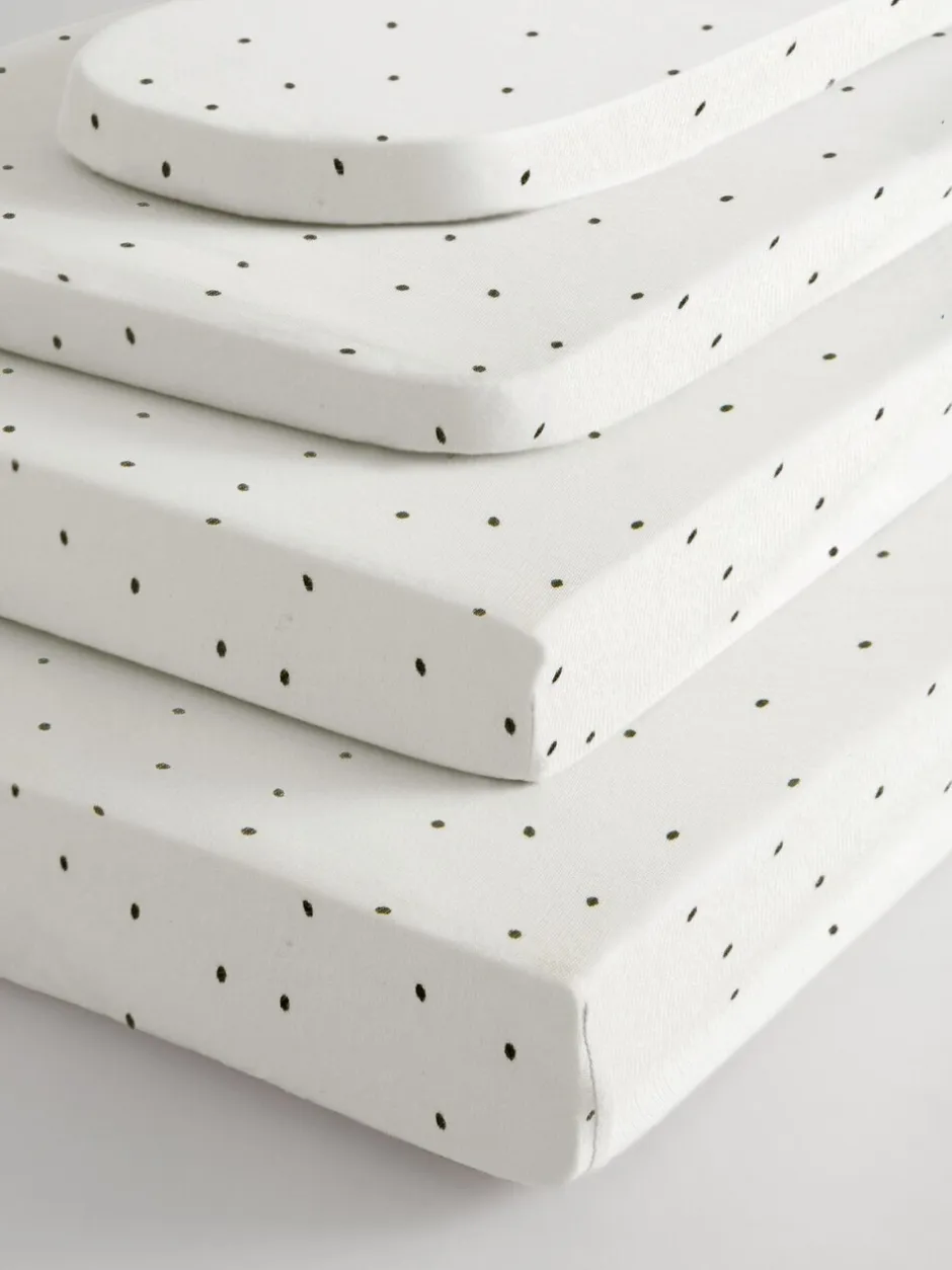 Kinderbeddengoed|Next 2 100% katoenen jersey hoeslakens voor baby's