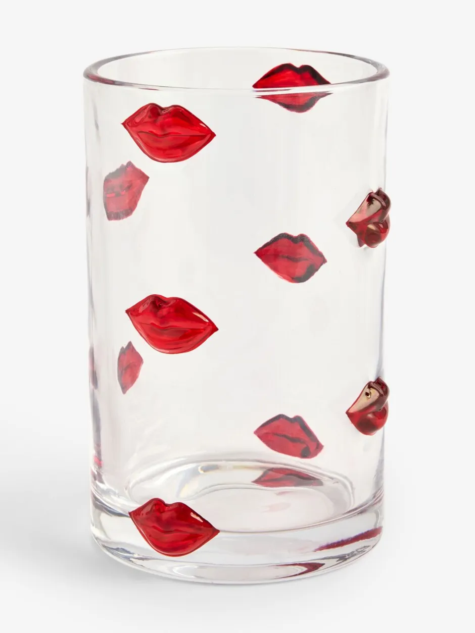 Vazen*Next 3 Dimensional Lips Glass Vase
