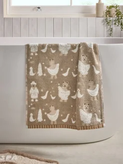 Handdoeken En Badmatten*Next 100% katoenen Bertie Woodland Spa-handdoek