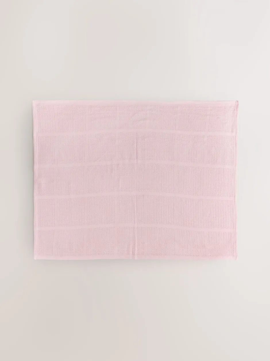 Babyartikelen En Slaapzakken |Kinderbeddengoed*Next 2 Pack 100% Cotton Baby Cellular Blanket Roze