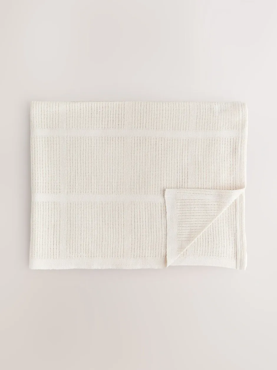 Babyartikelen En Slaapzakken |Kinderbeddengoed*Next 2 Pack 100% Cotton Baby Cellular Blanket Natuurlijk