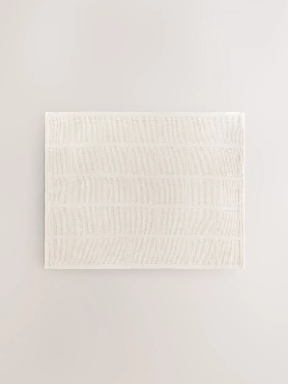 Babyartikelen En Slaapzakken |Kinderbeddengoed*Next 2 Pack 100% Cotton Baby Cellular Blanket Natuurlijk