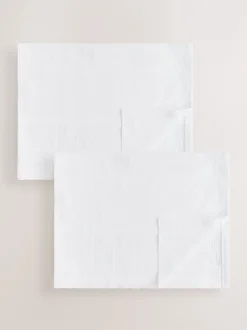 Kussentjes En Plaids|Kussentjes En Plaids|Next 2 Pack 100% Cotton Baby Cellular Blanket Wit