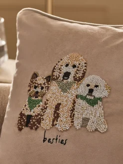 Kussentjes En Plaids|Kussentjes En Plaids*Next 35 X 35cm Embellished Dogs Cushion
