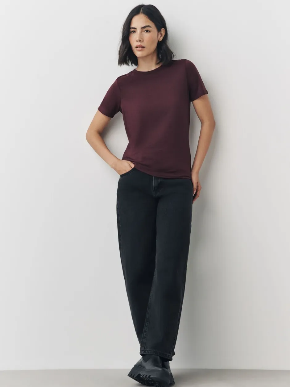 Tops En T-Shirts|Next Aardse tinten - Set van 7 katoenen T-shirts met ronde hals voor alle dagen