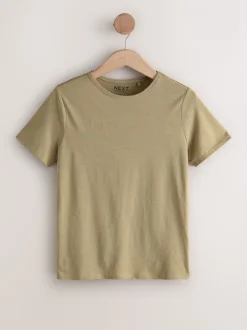 Tops En T-Shirts|Next Aardse tinten - Set van 7 katoenen T-shirts met ronde hals voor alle dagen
