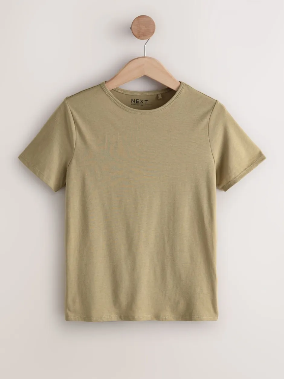 Tops En T-Shirts|Next Aardse tinten - Set van 7 katoenen T-shirts met ronde hals voor alle dagen