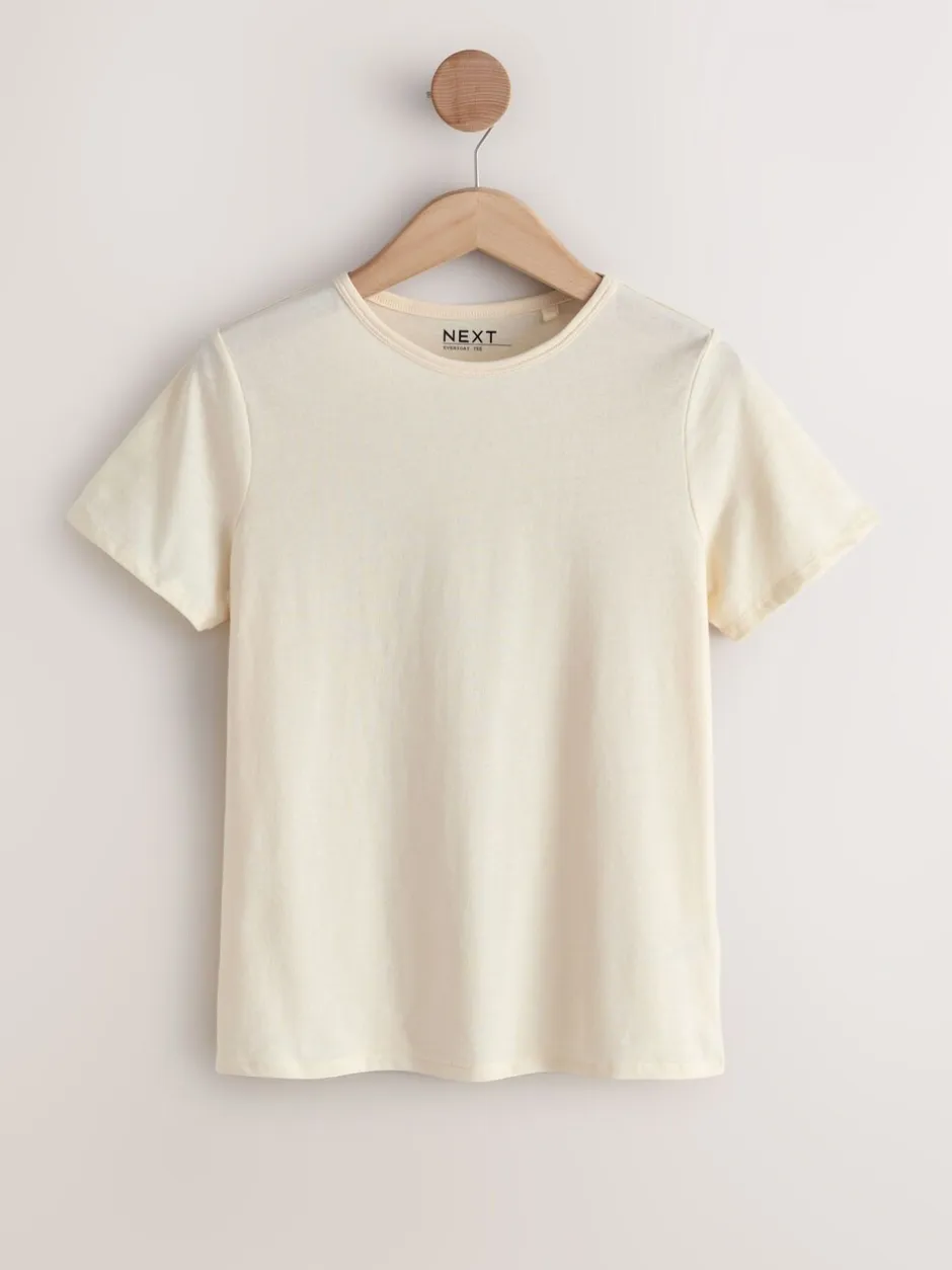 Tops En T-Shirts|Next Aardse tinten - Set van 7 katoenen T-shirts met ronde hals voor alle dagen