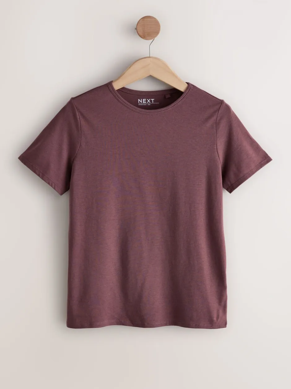 Tops En T-Shirts|Next Aardse tinten - Set van 7 katoenen T-shirts met ronde hals voor alle dagen