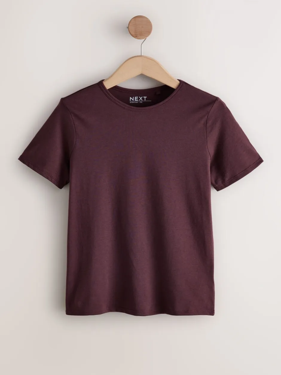 Tops En T-Shirts|Next Aardse tinten - Set van 7 katoenen T-shirts met ronde hals voor alle dagen