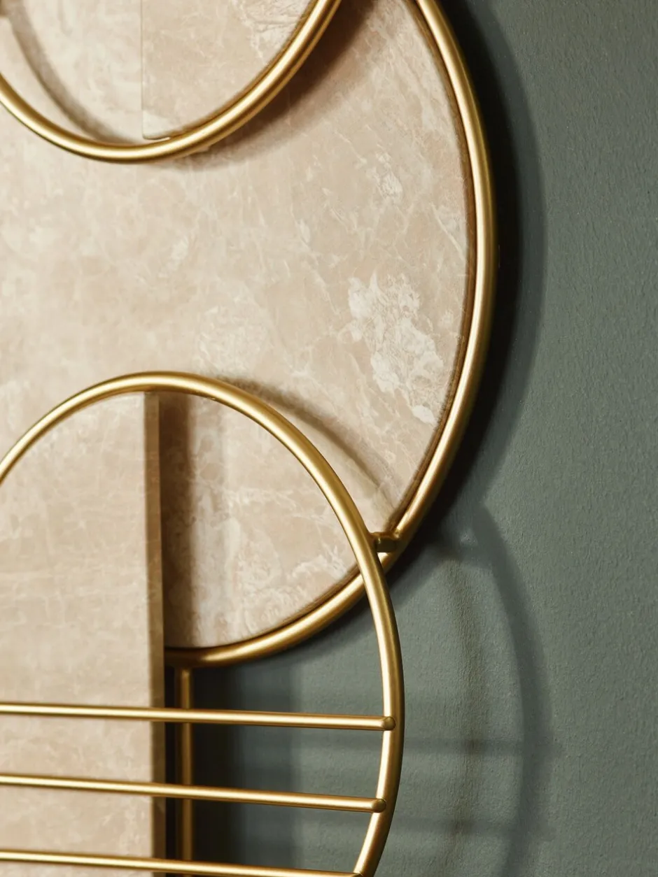 Canvassen En Kunst Voor Aan De Wand*Next Abstracte metalen wanddecoratie met marmereffect