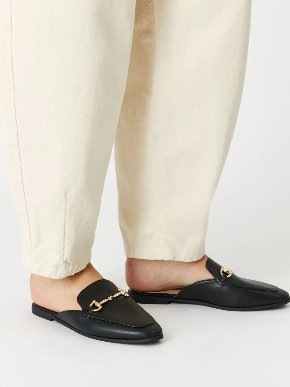 Lage Schoenen*Accessorize - Loafers met metalen staafje zonder achterkant