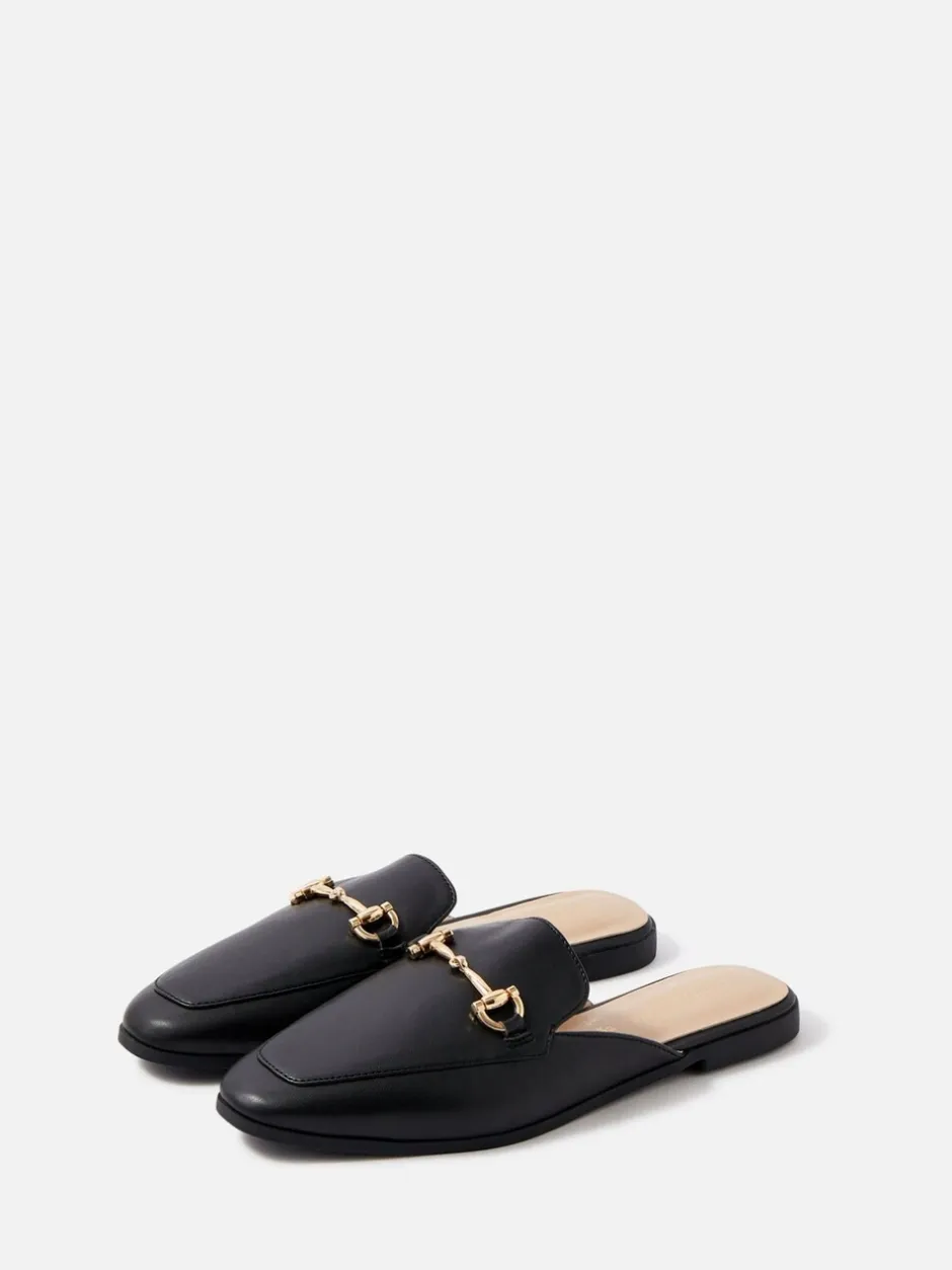 Lage Schoenen*Accessorize - Loafers met metalen staafje zonder achterkant