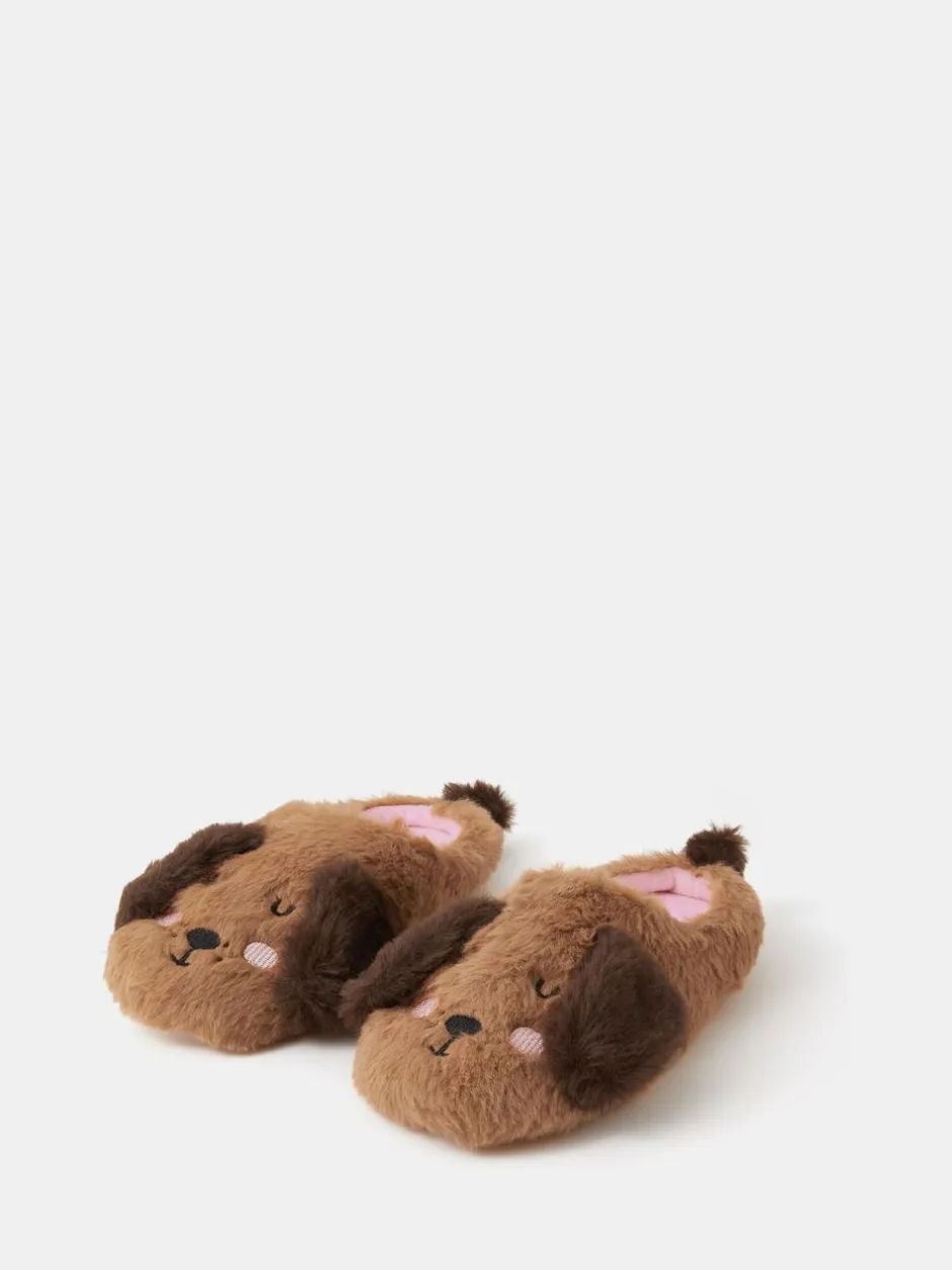 Pantoffels*Accessorize Girls Fluffy Dog Slippers