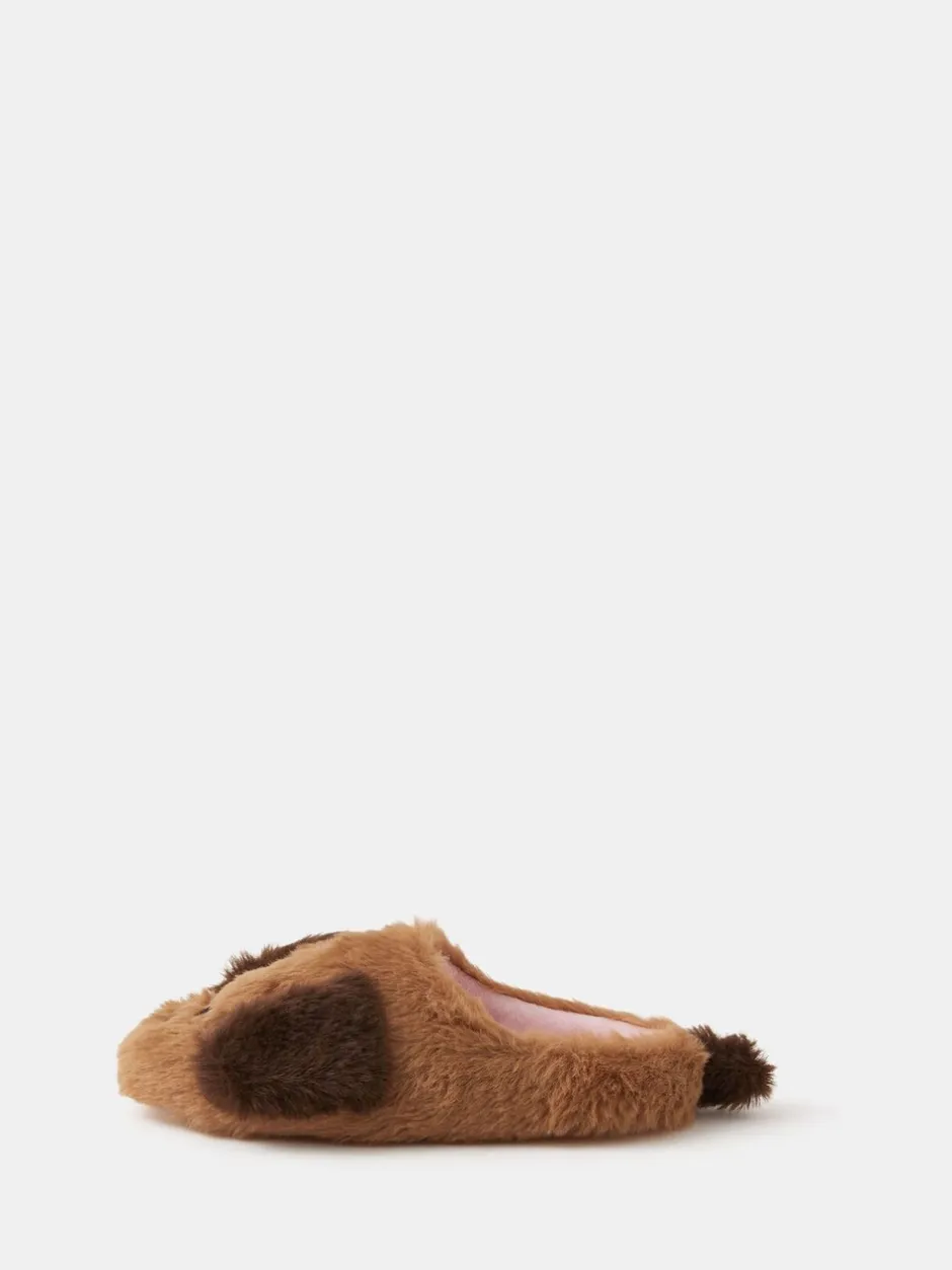 Pantoffels*Accessorize Girls Fluffy Dog Slippers