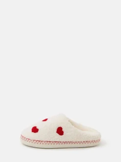 Pantoffels*Accessorize Heart Teddy Mule Slippers