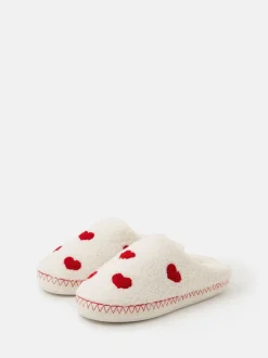 Pantoffels*Accessorize Heart Teddy Mule Slippers