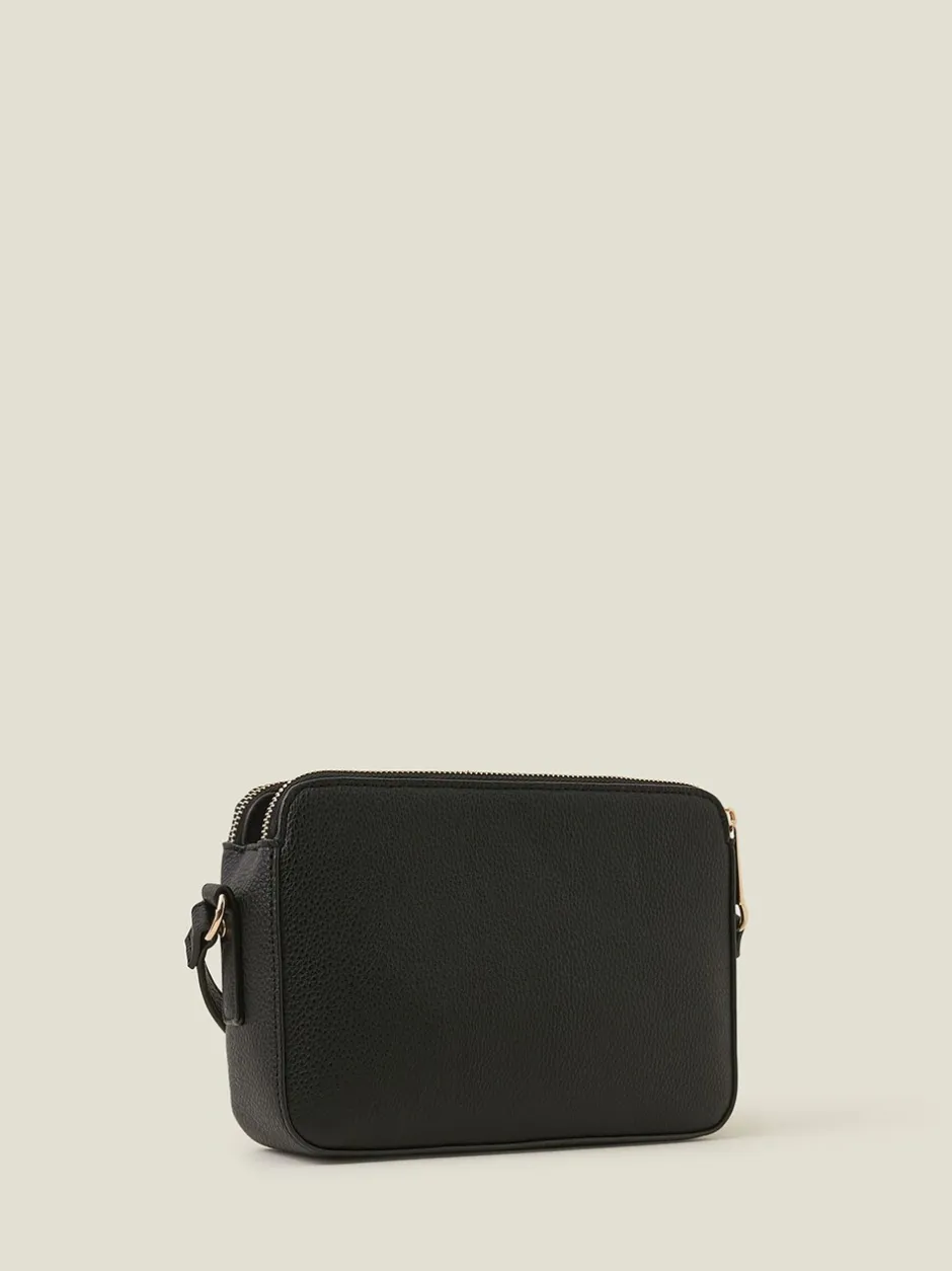 Tassen En Portemonnees*Accessorize klassieke suèdeachtige crossbodytas