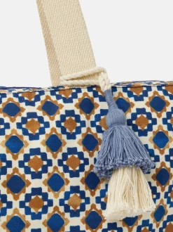 Tassen En Portemonnees|Accessorize Tile Print Beach Tote Bag