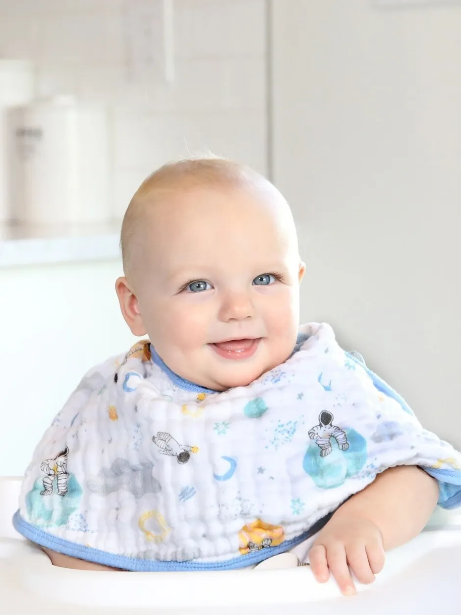 Slabbetjes|Aden + Anais ™ - Katoenen Essentials Space Explorers babyslabbetjes van mousseline met 100% katoen