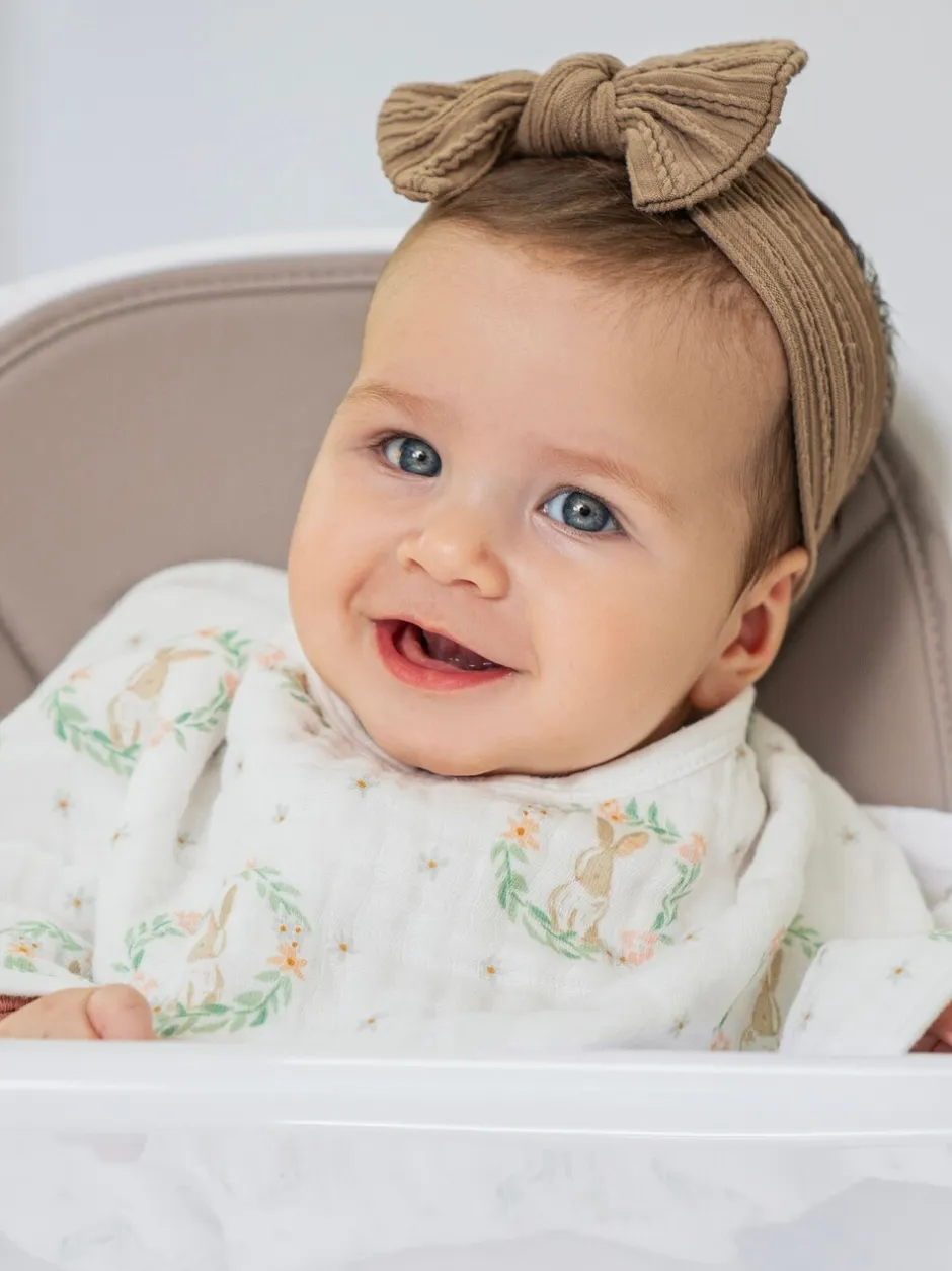 Slabbetjes|Aden + Anais Baby Essentials - 100% katoenen mousseline slabbetjes met konijnenprint