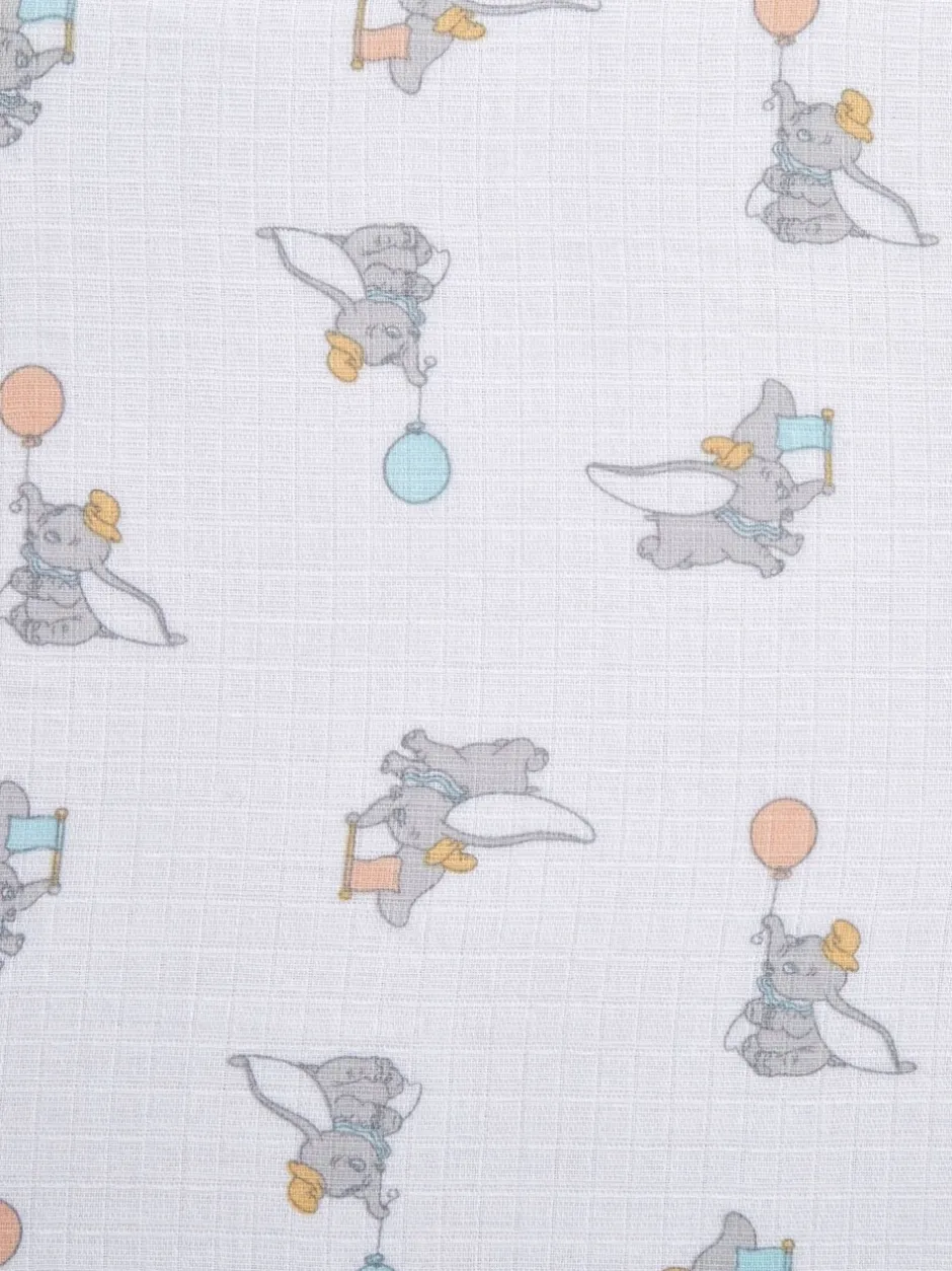 Slabbetjes|Aden + Anais Essentials Muslin Snap Dumbo verpakking van 3 100% katoenen mousseline babyslabbetjes met drukknoop