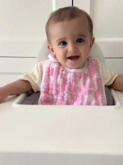 Slabbetjes*Aden + Anais Set van 3 100% katoenen slabbetjes met drukknoop