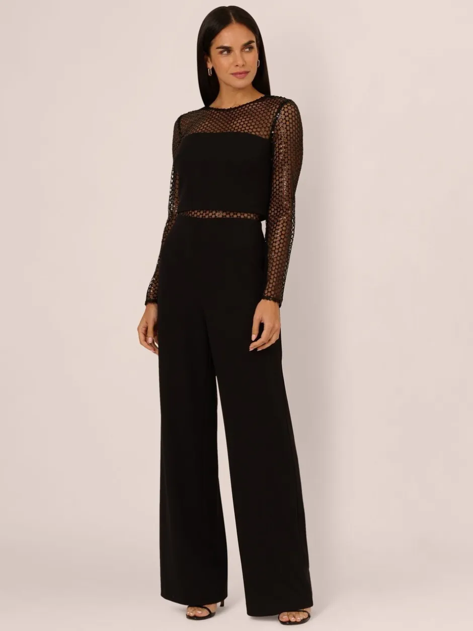 Jumpsuits En Playsuits*Adrianna Papell Knit Crepe Jumpsuit
