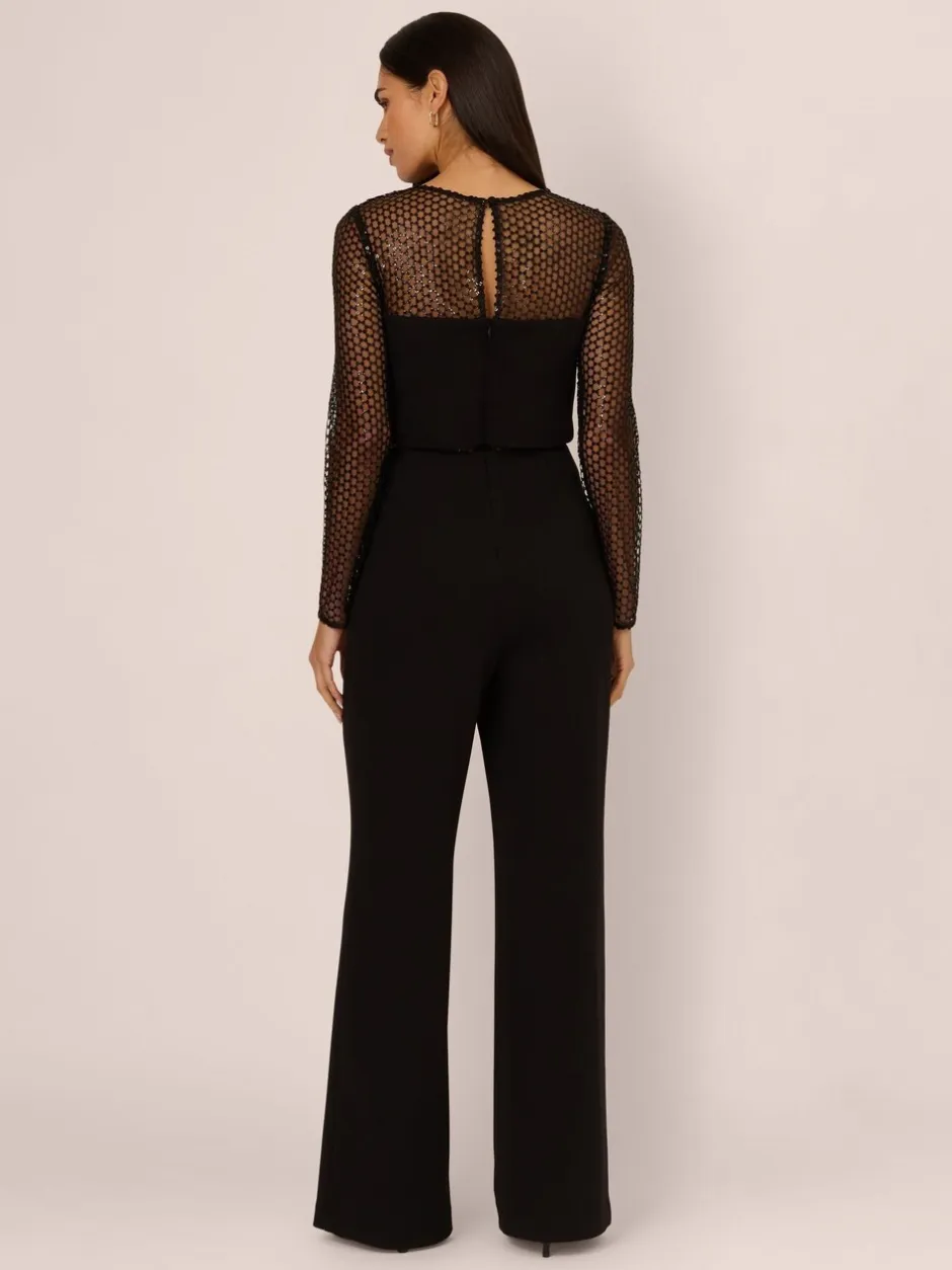 Jumpsuits En Playsuits*Adrianna Papell Knit Crepe Jumpsuit