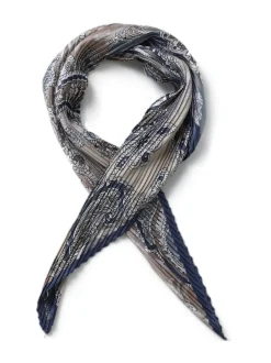 Haaraccessoires*Aela Blue Paisley Pleated Scarf