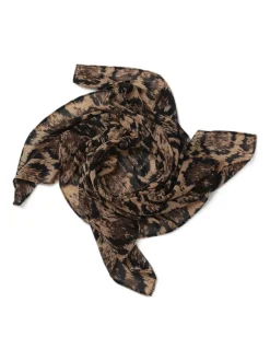 Haaraccessoires*Aela Leopard Print Brown Scarf