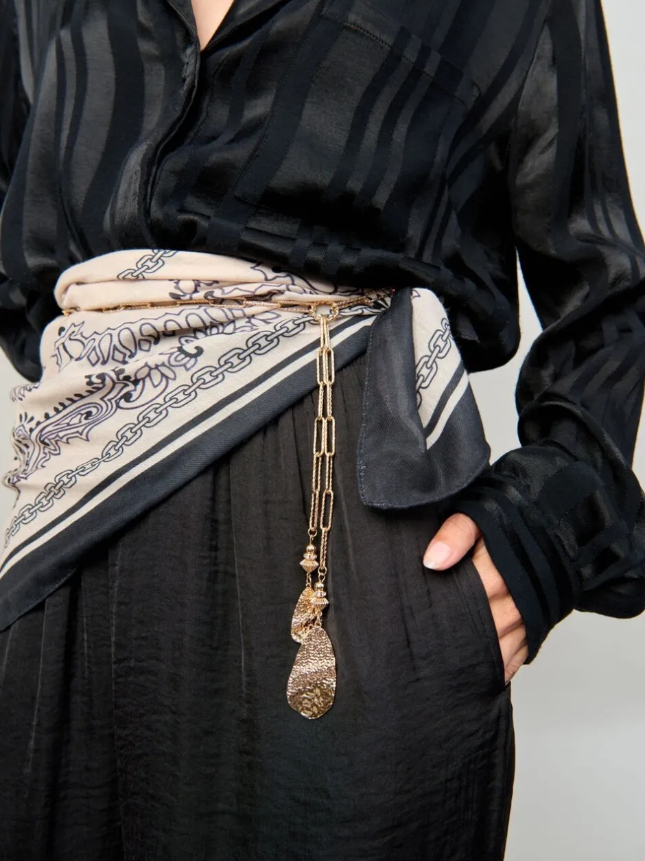 Haaraccessoires*Aela Modern Western Black Scarf