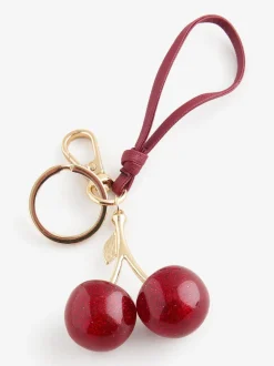 Haaraccessoires*Aela Red Glitter Cherry Bag Charm