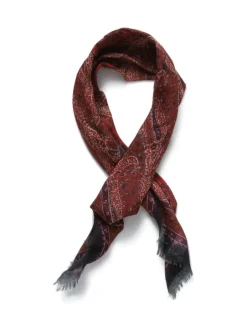 Haaraccessoires|Aela Red Paisley Scarf