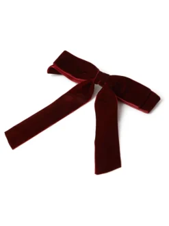 Haaraccessoires|Aela Red Velvet Hair Bow