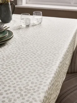Tafellinnen En Placemats |Next Afneembaar tafellaken met stippen Grijs
