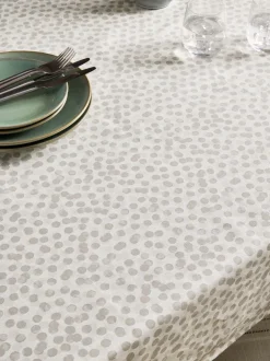 Tafellinnen En Placemats |Next Afneembaar tafellaken met stippen Grijs