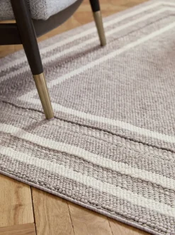 Vloerkleden En Lopers|Vloerkleden En Lopers|Next Albie Bobble Border Tapijt Lichtgrijs