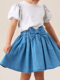 Shorts En Rokken*Angel & Rocket Annie Denim Skirt