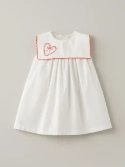 Jurken|Angel & Rocket Betty Scalloped Collar Embroidered Dress