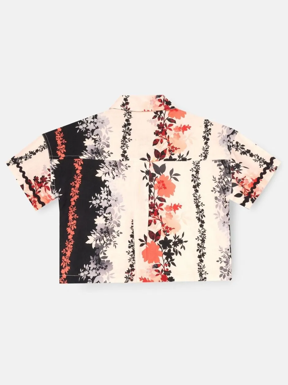 Overhemden En Blouses*Angel & Rocket Brooke Print Linen Shirt