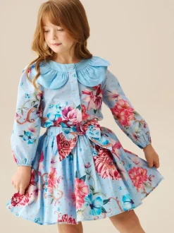 Shorts En Rokken*Angel & Rocket Darcy Print Bow Waist Skirt