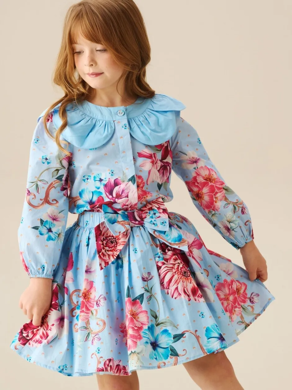 Shorts En Rokken*Angel & Rocket Darcy Print Bow Waist Skirt