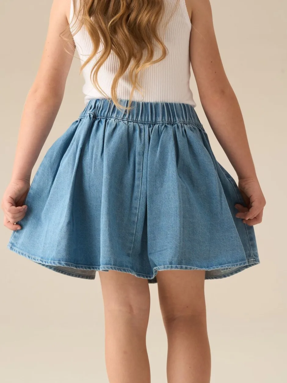 Shorts En Rokken|Angel & Rocket Eden 3D Flower Denim Skirt