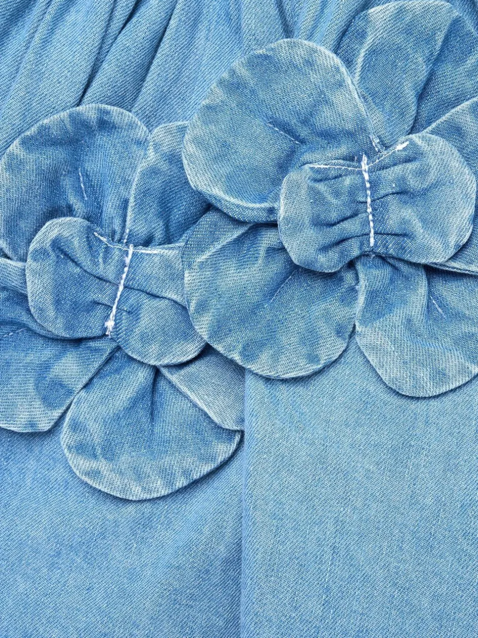 Shorts En Rokken|Angel & Rocket Eden 3D Flower Denim Skirt