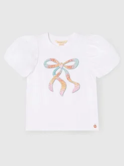 Overhemden En Blouses*Angel & Rocket Elodie Sequin Bow Puff Sleeve Blouse