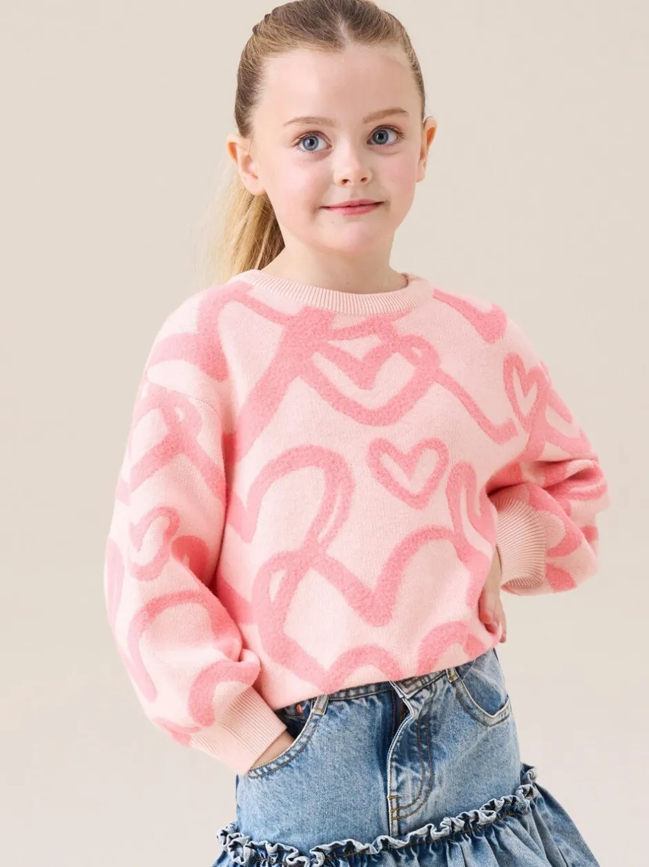 Gebreide Kleding*Angel & Rocket Harlow Heart Jumper
