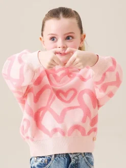 Gebreide Kleding*Angel & Rocket Harlow Heart Jumper