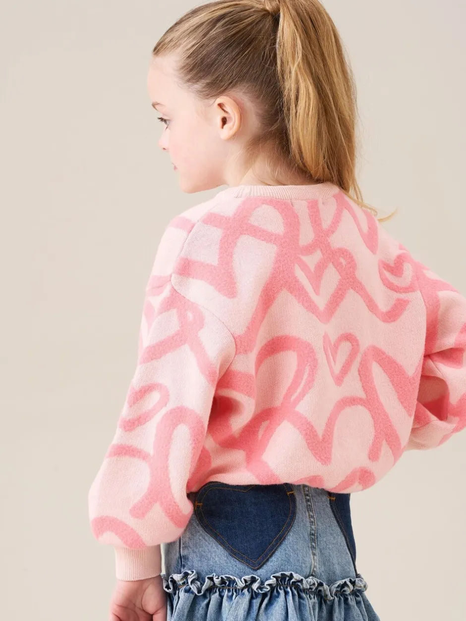 Gebreide Kleding*Angel & Rocket Harlow Heart Jumper