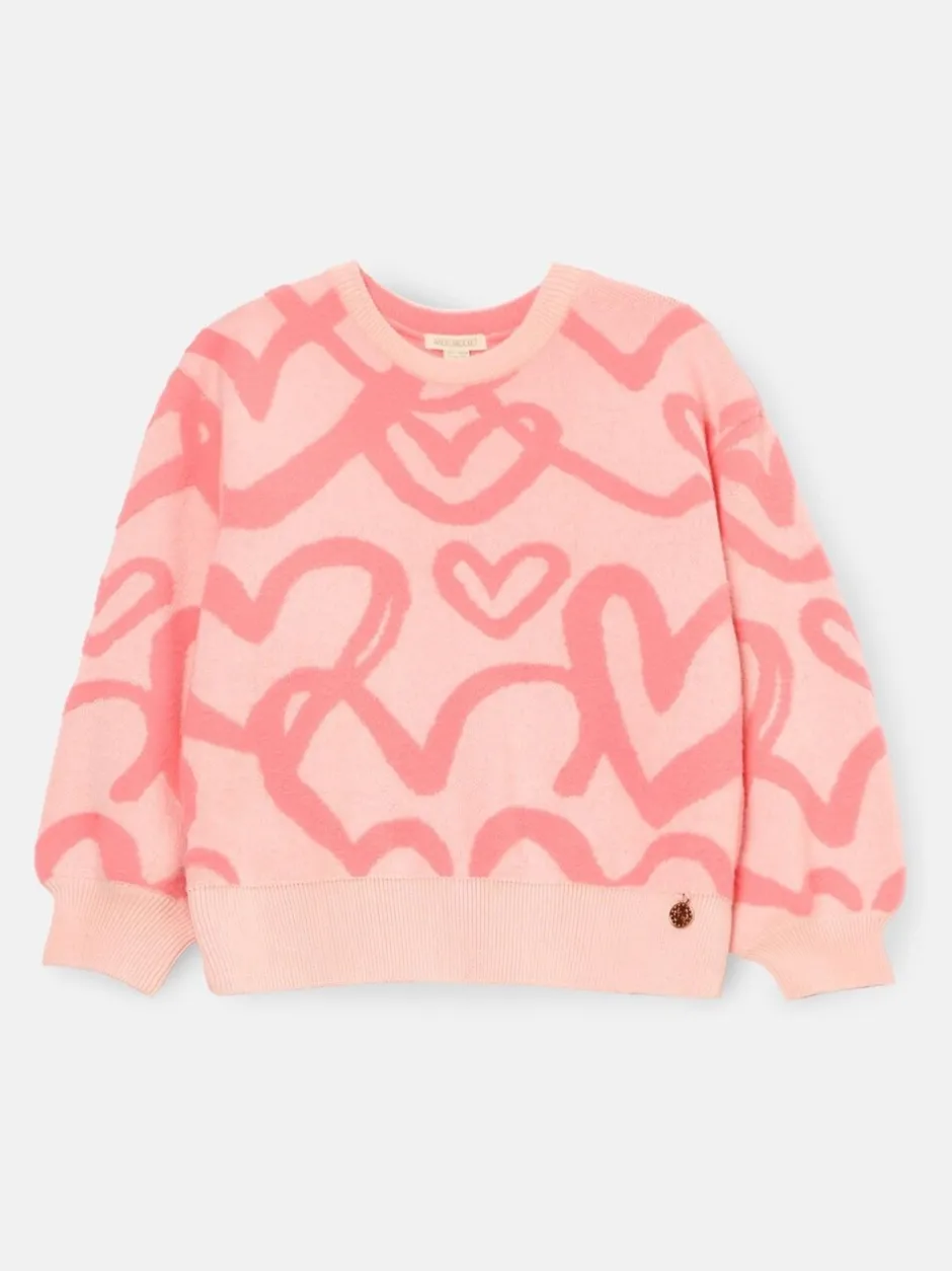 Gebreide Kleding*Angel & Rocket Harlow Heart Jumper